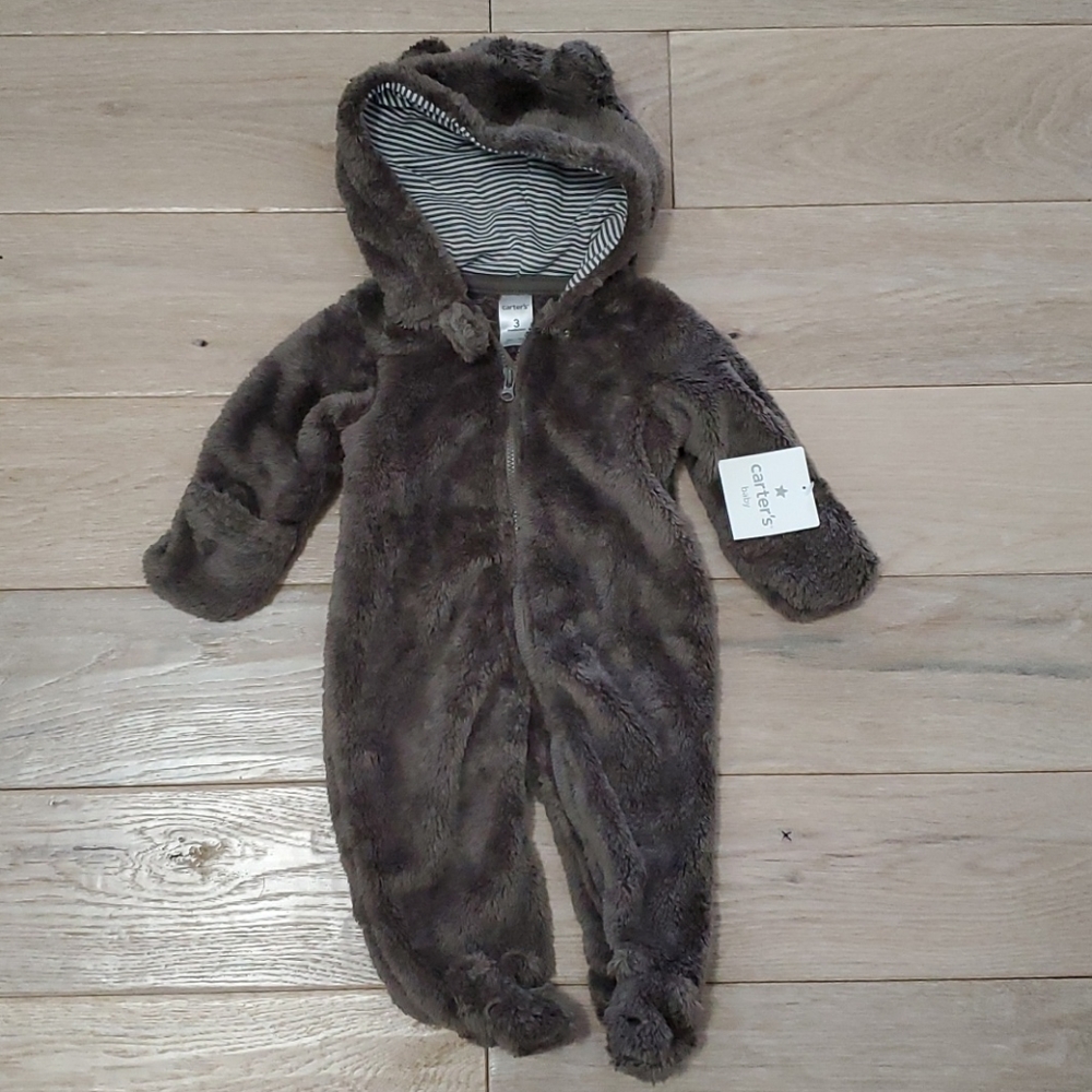 NWT Carter's One-Piece Footed Jacket 3M
